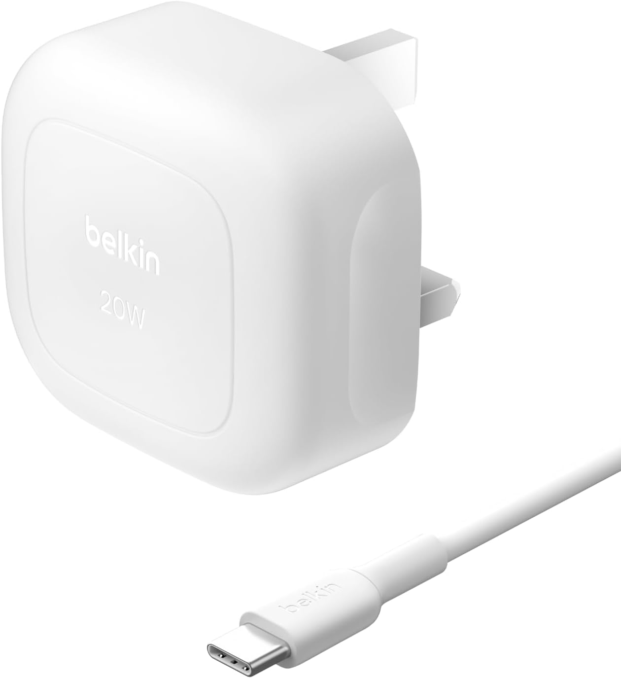 Belkin BoostCharge 20W Cubic Wall Charger with 1m C-C Cable