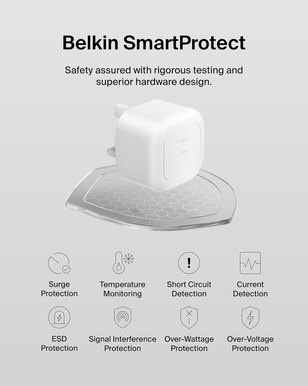 Belkin USB-C Wall Charger PD 30 W 1m c-c Cable