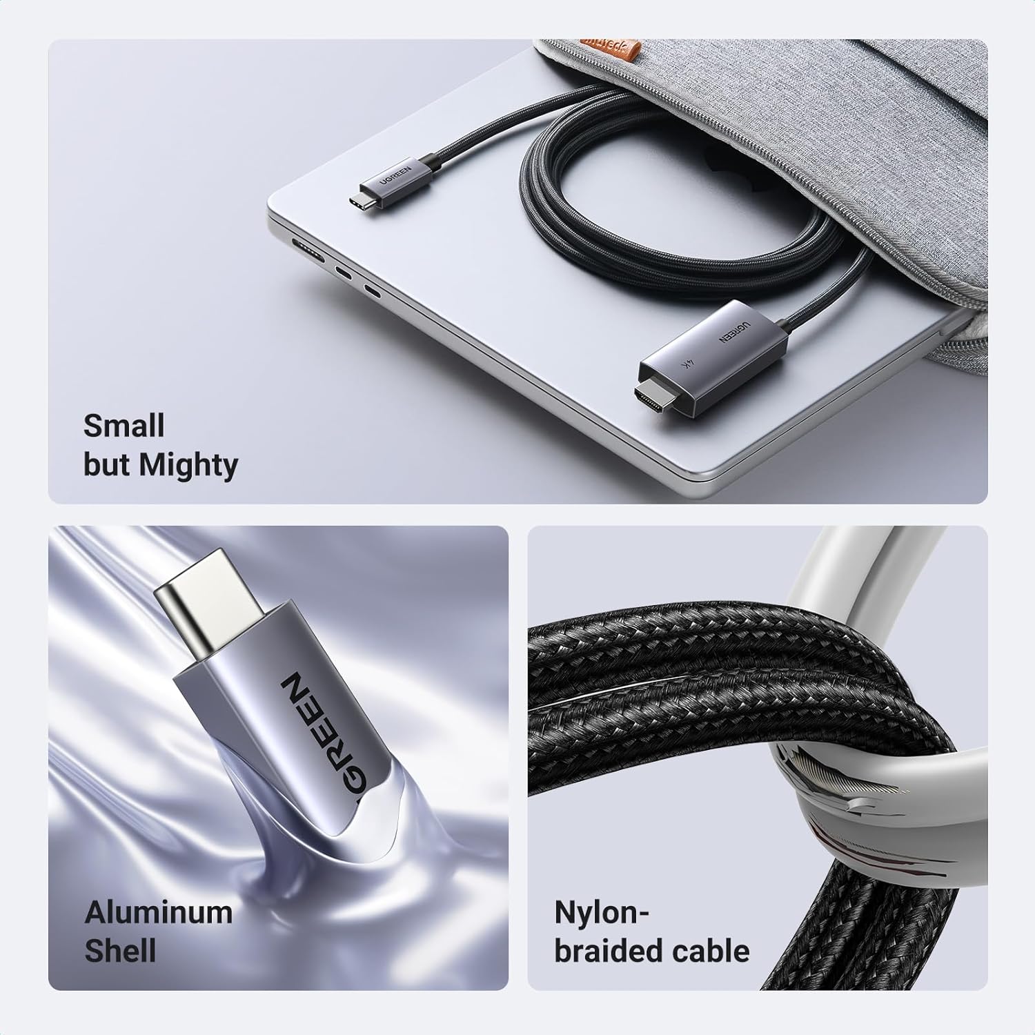 UGREEN 4K@60Hz Unidirectional USB C to HDMI Cable 2M