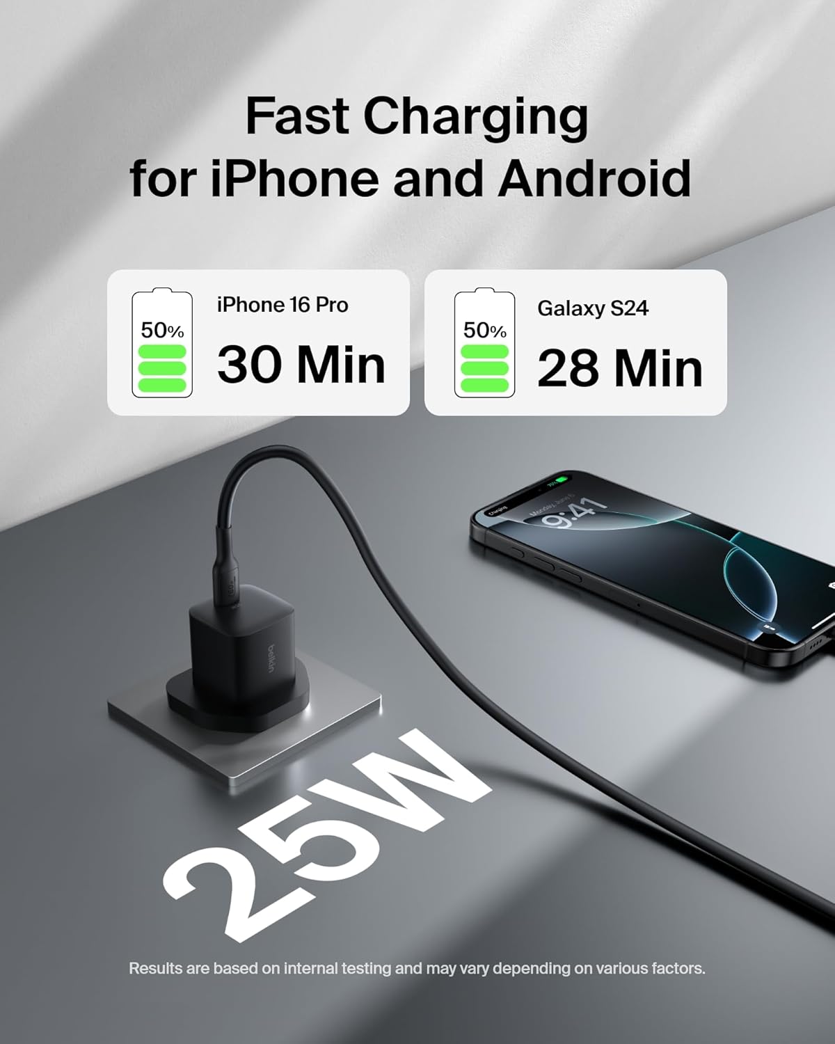 Belkin Portable Charger, 4-in-1 Power Bundle