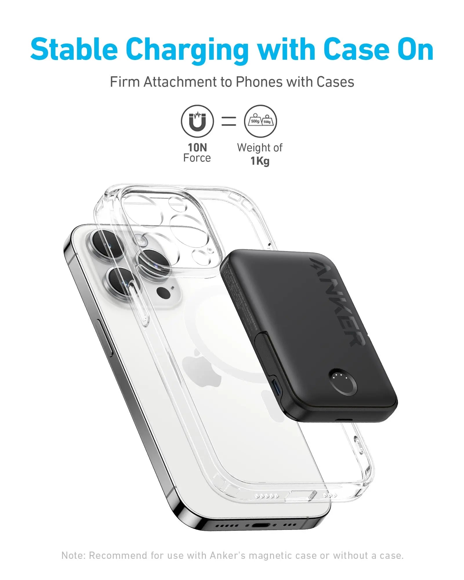 Anker 322 PowerCore MagGo A1618H11-BK بطارية ماج سيف