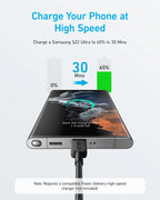 60 Watt Anker 322 USB-C to USB-C  Cable 0.9 Mtr