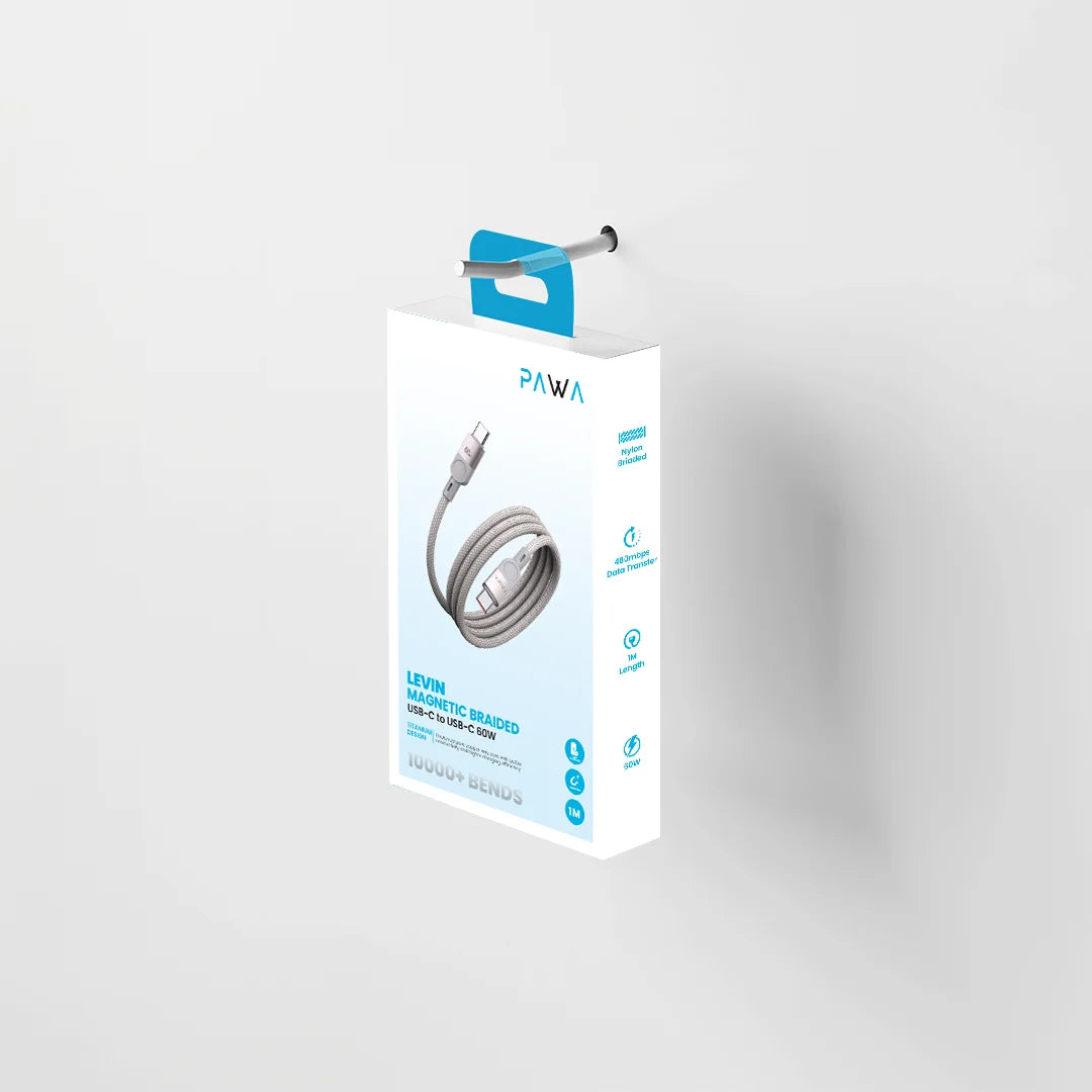 Levin Magnetic Braided USB-C to USB-C 60W